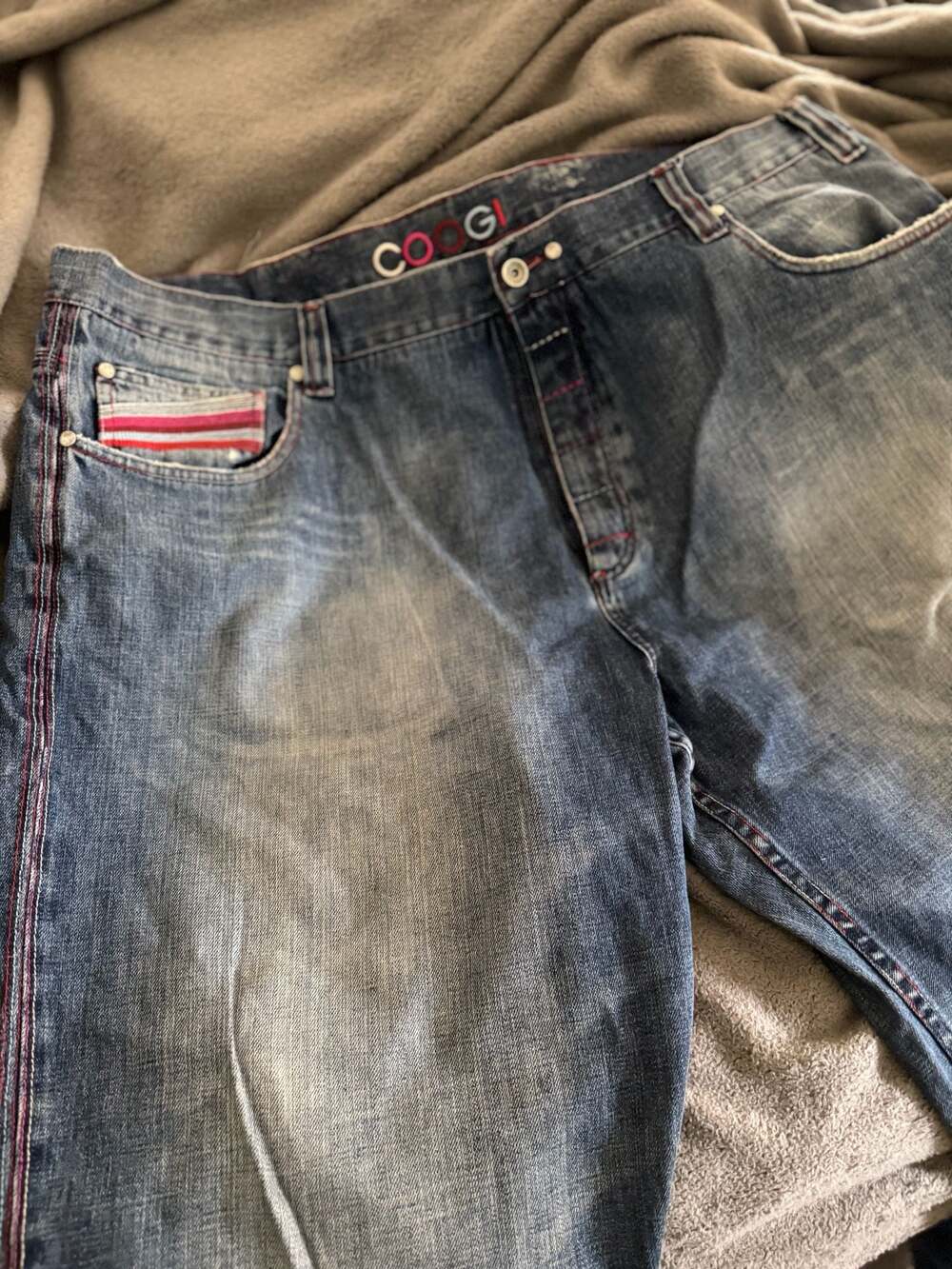 COOGI Embroidered Baggy Denim Jeans